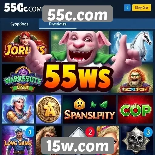 Jogos mais populares disponíveis no 55c.com